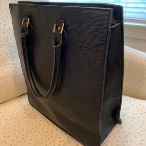 Louis Vuitton Black Epi Leather Tote/Shopping bag